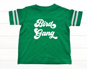 Bird Gang Green Football Jersey Toddler Tee Philadelphia Eagles | Gender Neutral | Philly Football