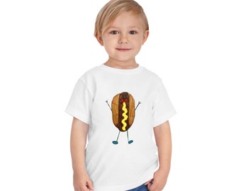 Camiseta masculina de manga curta para cachorro-quente