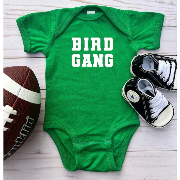 Kelly Green Bird Gang Philadelphia Eagles bodysuit | Toddler Tee | Baby Gift | Unisex | Gender Neutral | Philly Football