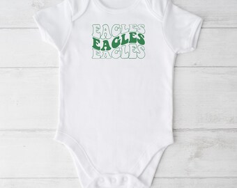 Eagles Groovy Baby Bodysuit | Philly Football, Gender Neutral