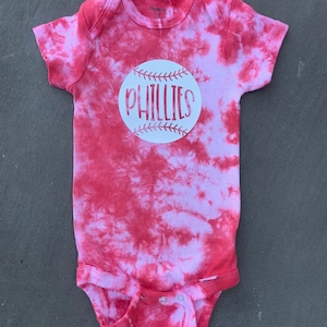 Philadelphia Phillies Tie Dye | Toddler Tee | Baby Gift | Unisex | Gender Neutral | Philly Baseball