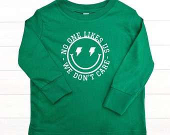 No One Likes Us We Don't Care Green Toddler Tee Philadelphia Eagles | Gender Neutral | Philly Football