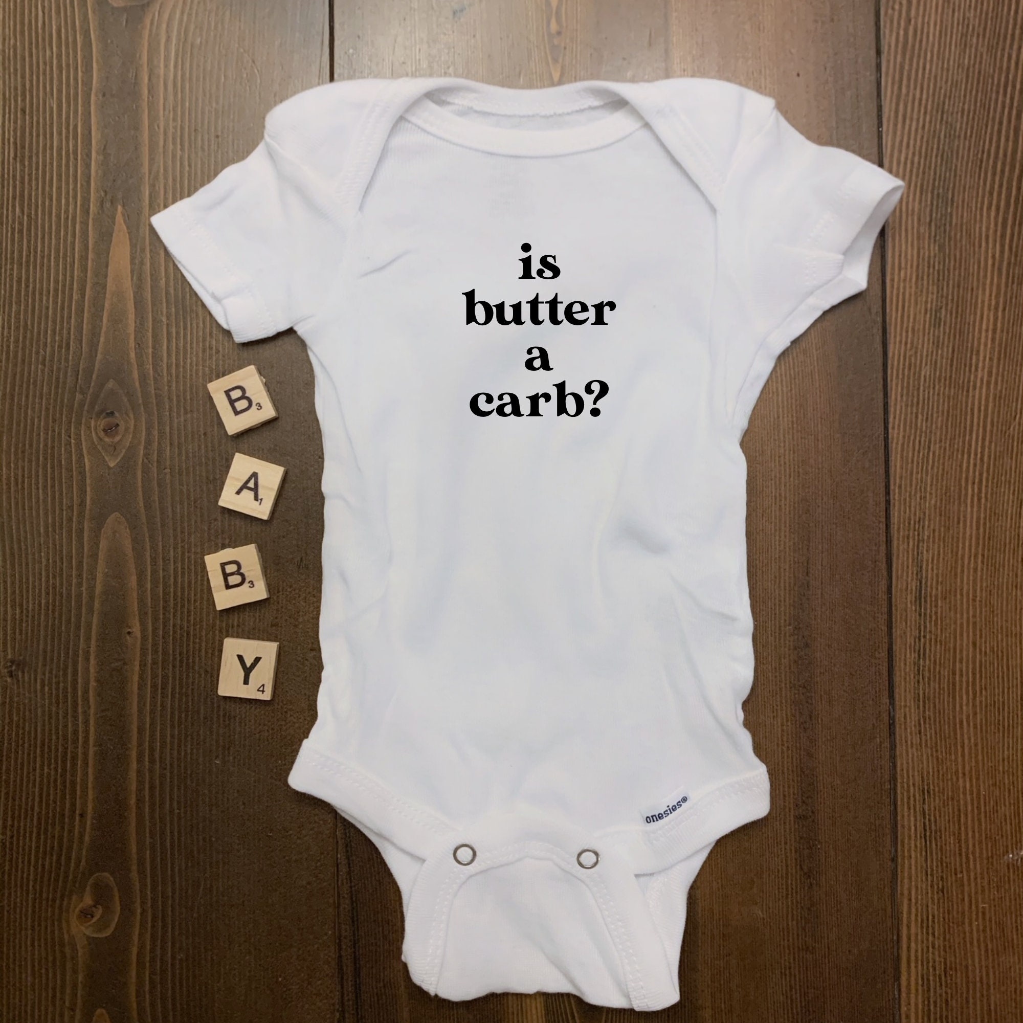 Is Butter a Carb Onesie® Mean Girls Funny Onesies Baby Etsy UK