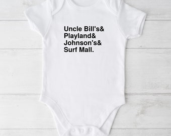 Ocean City NJ Baby Bodysuit: Jersey Shore Landmarks, Gender Neutral
