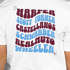 Phillies Lineup Toddler Tee: Organic Cotton Baby Baseball Gift