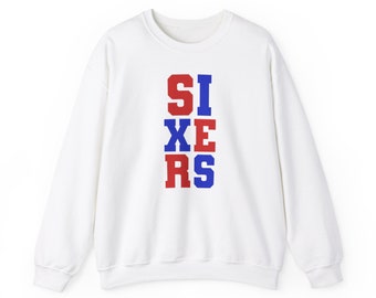 Philly Basketball Philadelphia Sports Crewneck Sweatshirt | Sports Sixers Phila Unisex Heavy Blend™ Crewneck Sweatshirt