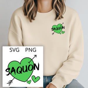 Saquon Heart Eagles SVG Philadelphia Football PNG Philly Love Valentine Barkley