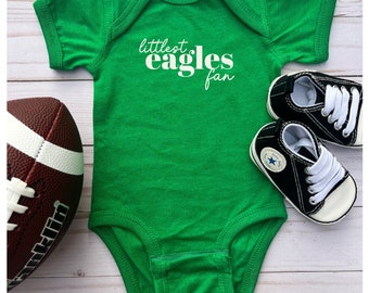 Kelly Green Littlest Eagles Fan Bodysuit | Philly Football Baby Gift