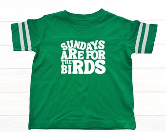 Sundays are for the Birds Green Football Jersey Tee Philadelphia Eagles | Gender Neutral | Philly Football