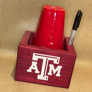 Texas A M Aggie Double Single Solo Cup Holder