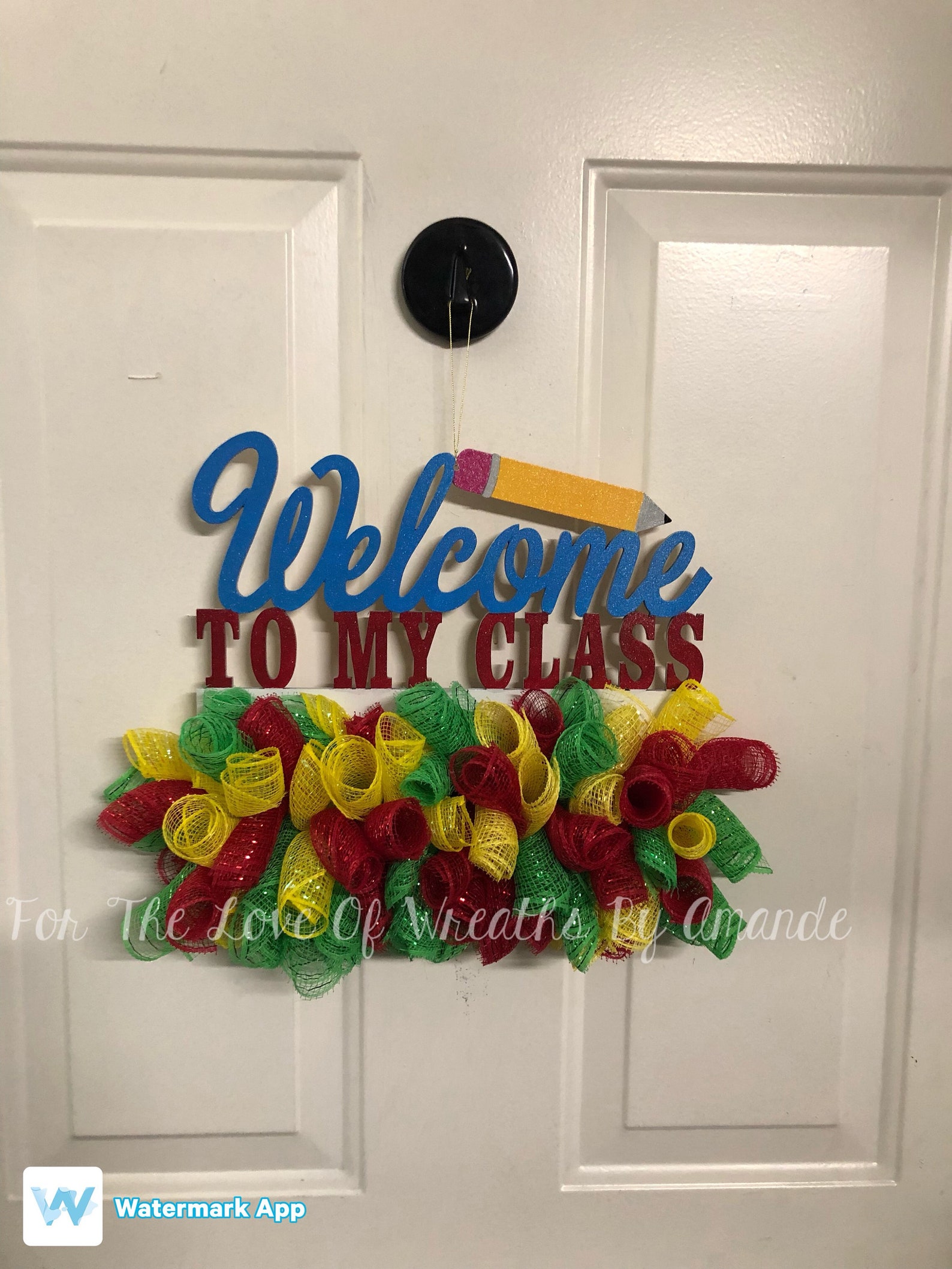 to My Class Door Hanger Classroom Door Hanger Back Etsy