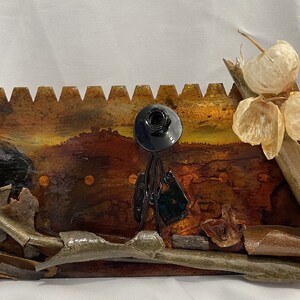 Mosaics on Old Metal Trowels
