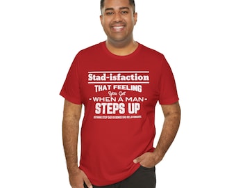 Regalo per la festa del papà Patrigno Unisex Softstyle T-shirt Stad-isfaction Patrigno