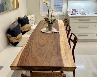 Tavolo da pranzo personalizzato Live Edge