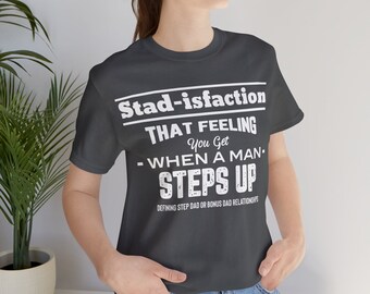Regalo per la festa del papà Patrigno Unisex Softstyle T-shirt Patrigno Stad-isfaction