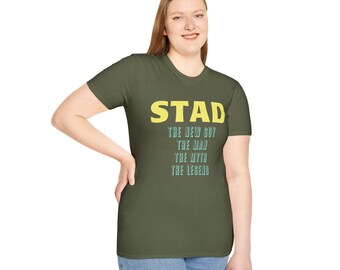 Maglietta patrigno: Stad the New Guy, maglietta unisex Softstyle