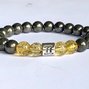 Citrine Pyrite Bracelet: Abundance, Wealth, Opportunity