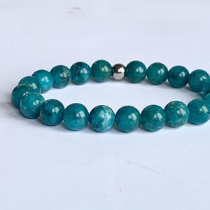 Social Anxiety, Apatite Gemstone Bracelet, Communication skills, Self-confidence, Motivation, Public Speaking, Throat Chakra, Influence image 2