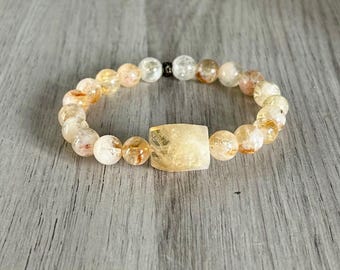 AAA Citrine Gemstone Bracelet: Ambition, Confidence, Prosperity