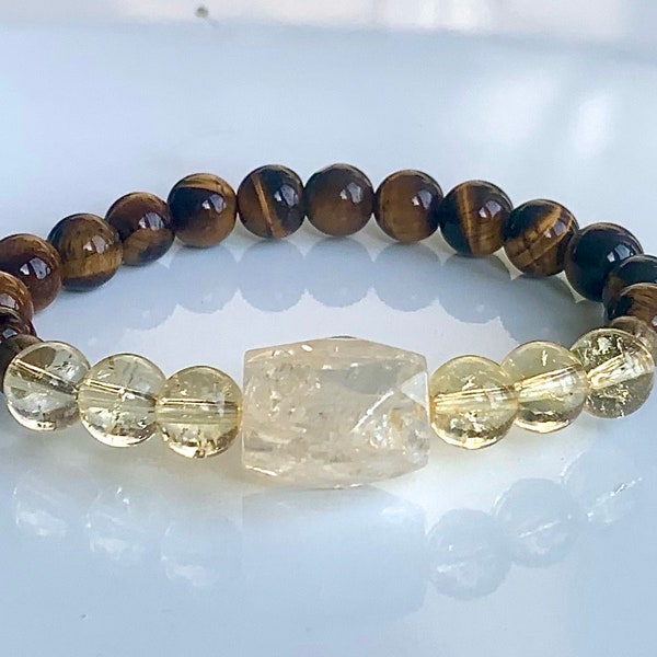 Success Magnet Bracelet, Money Bracelet, Financial Freedom, Wealth, Abundance, Good Fortune, Citrine Bracelet, Financial Achievment, Power