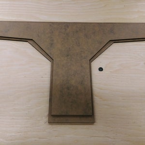 Bigger Black T-Visor for Mandalorian helmet (Heavy/Boba Fett style helmet)