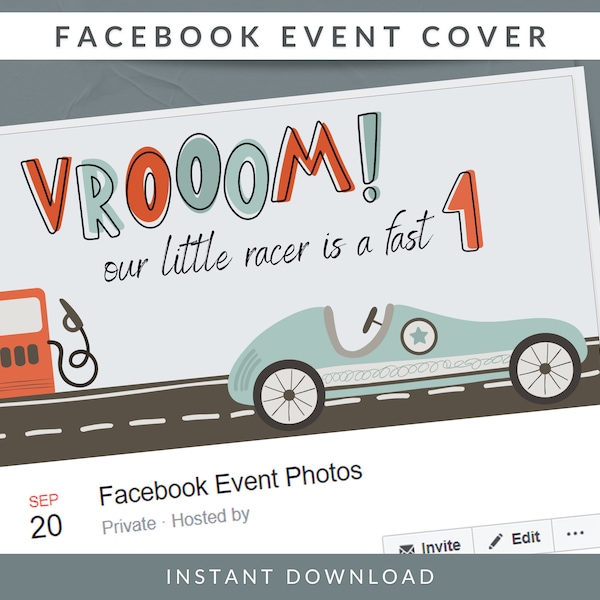 Race Car Birthday | Facebook Event Invite, Race Car Party