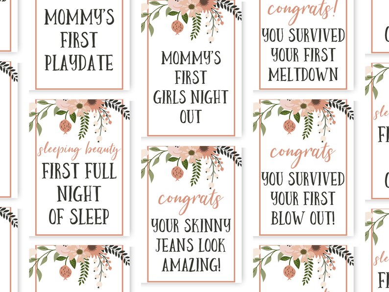 New Mom Printable Wine Labels Mommy Milestone Wine Labels - Etsy