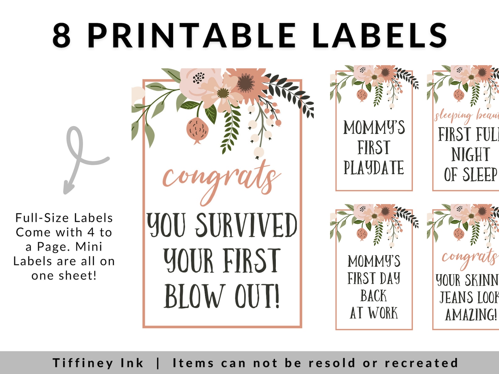 New Mom Printable Wine Labels | Mommy Milestone Wine Labels | Mom Mini ...