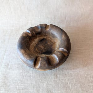 Aschenbecher Keramik Brutalist 60er 70er Lava vintage Schale handgemacht handgjord