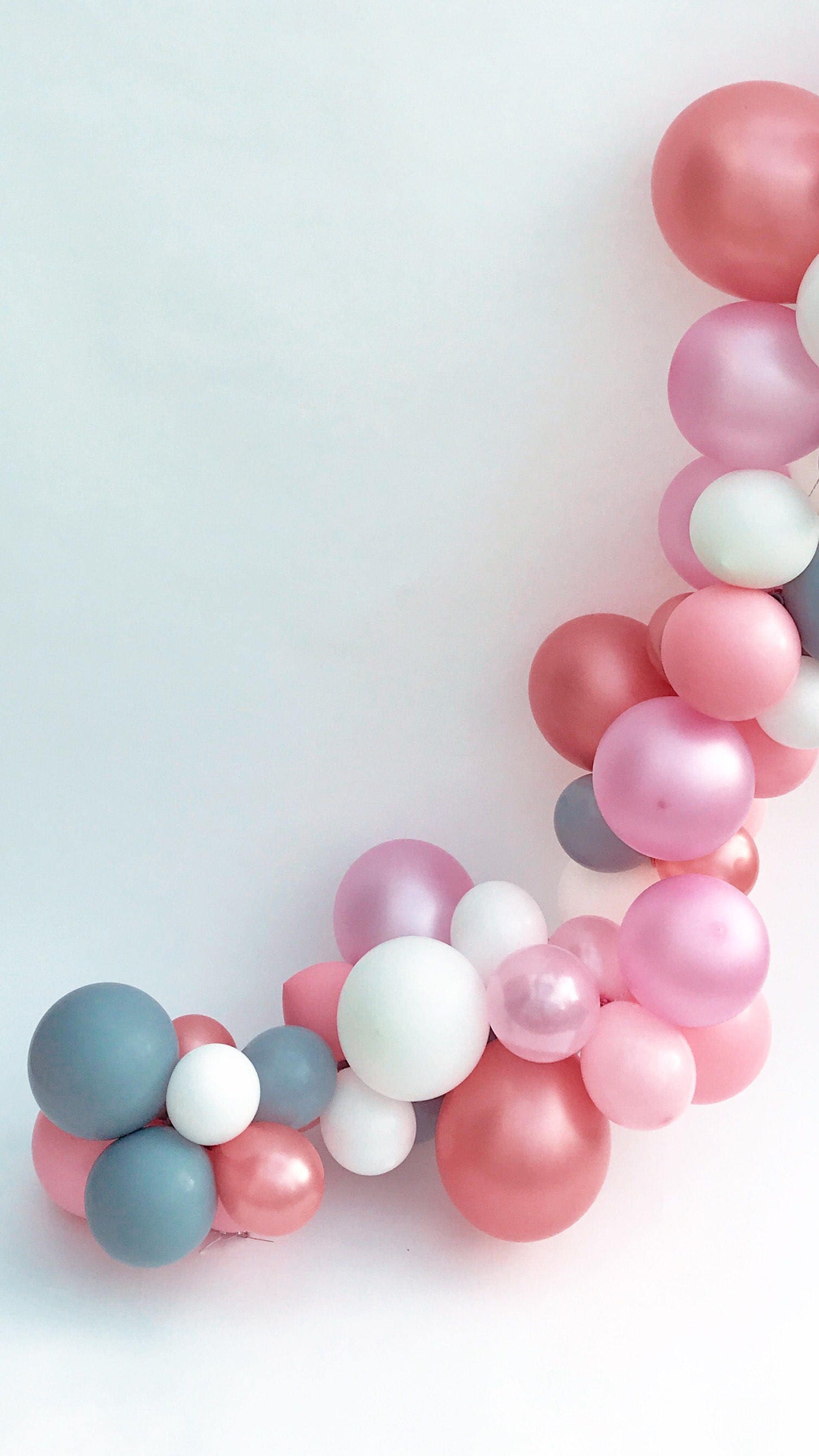 Rose Gold Pink Grey Latex Balloons Diy Balloon Garland Balloon Rose Gold Pink Grey Latex Balloons Diy Balloon Garland Balloon