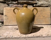 2000 Jeff Standridge Double Handle Yellow Syrup Jug