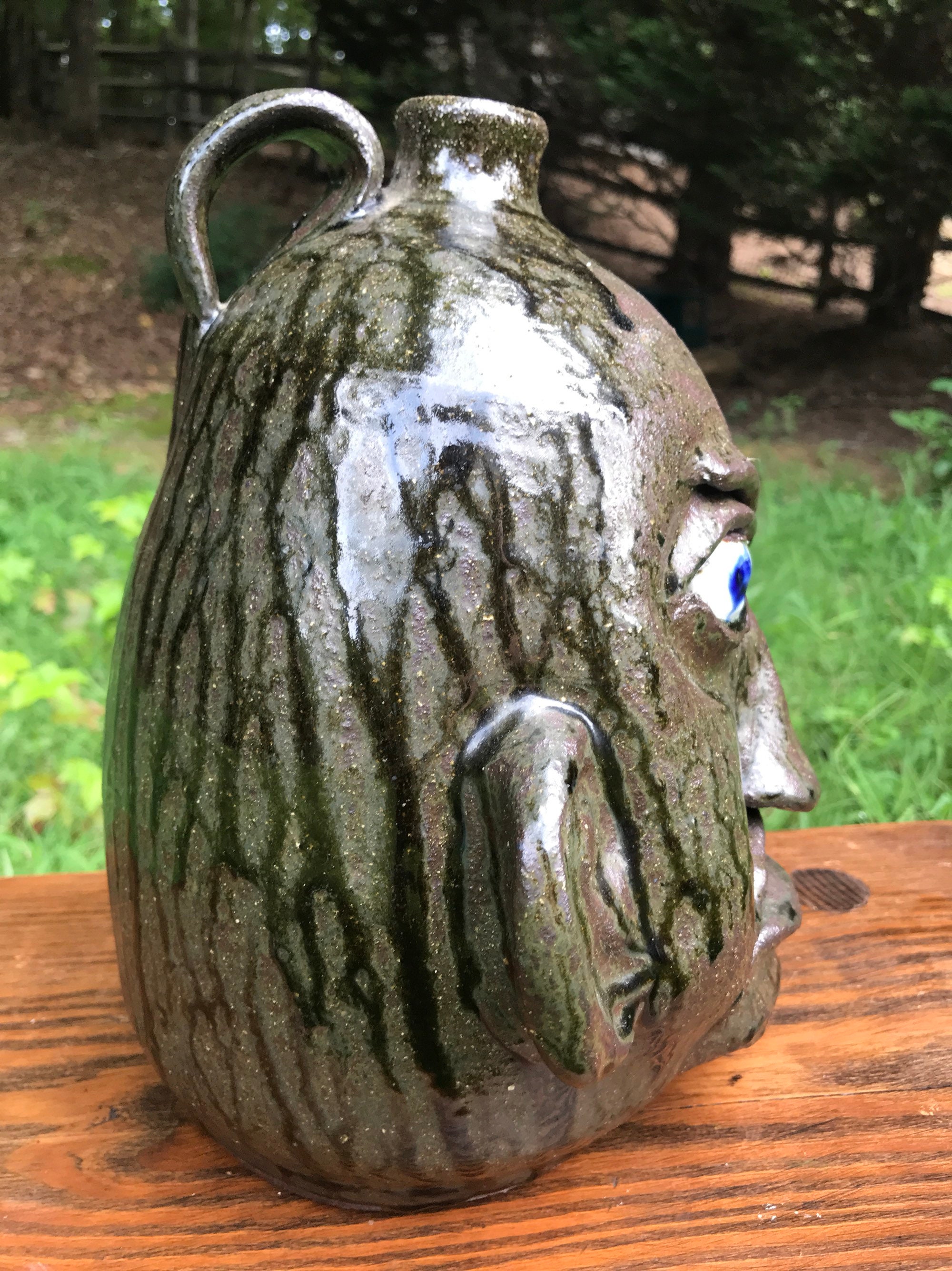 Chester Hewell 11 Face Jug 1997 Etsy