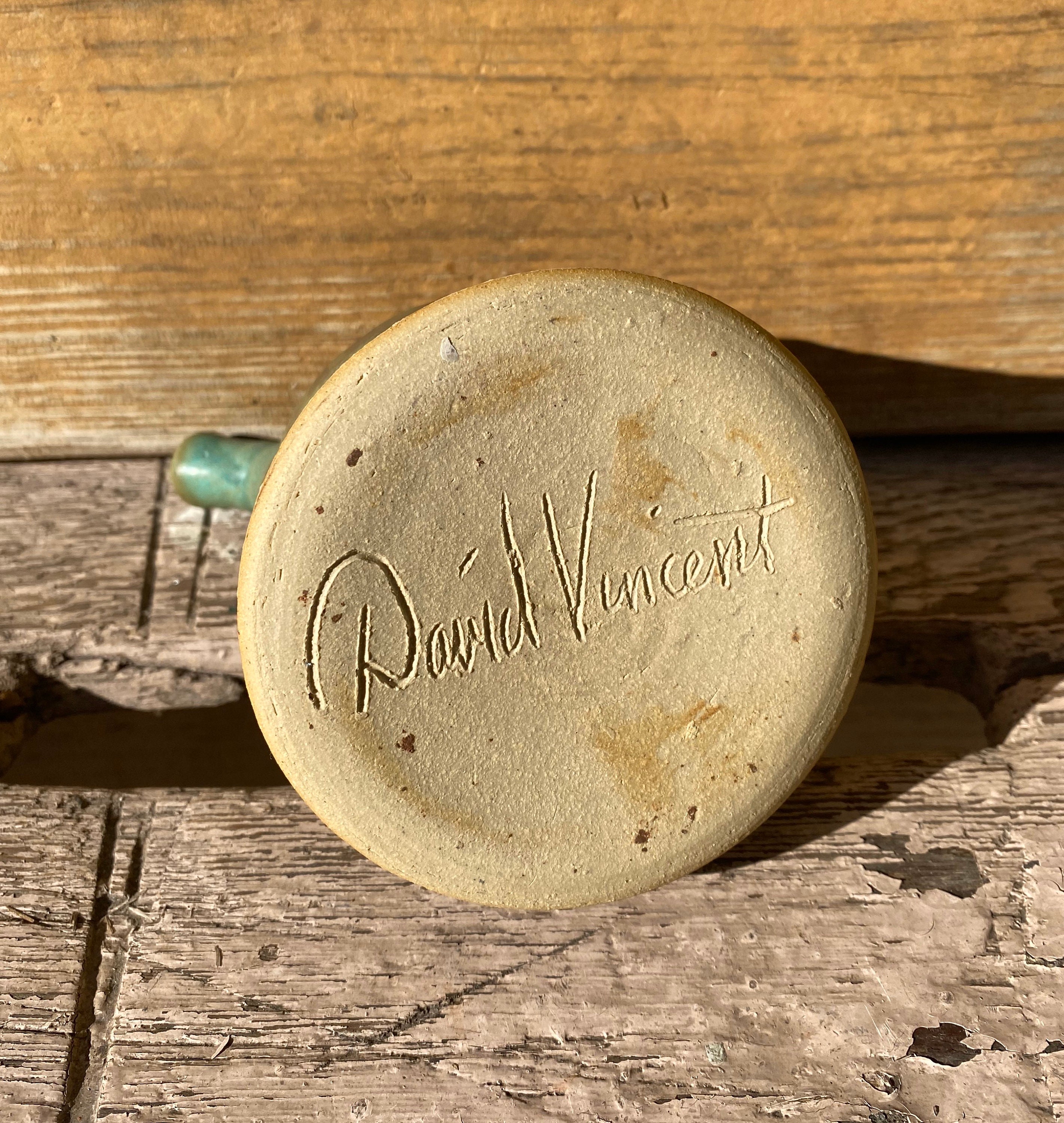 Studio Pottery Soy Sauce Decanter Bottle David Vincent Etsy