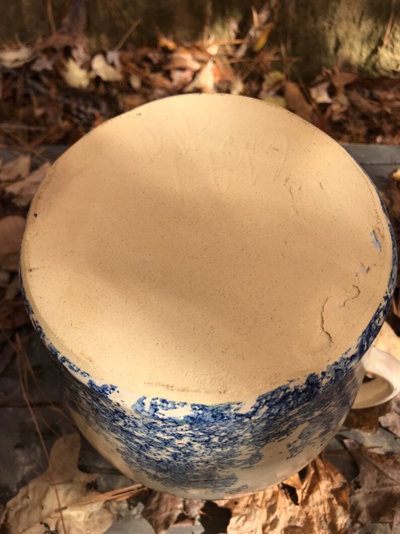 CMP Pottery Noah's Ark Hand Painted Stoneware Pitcher Jug Etsy