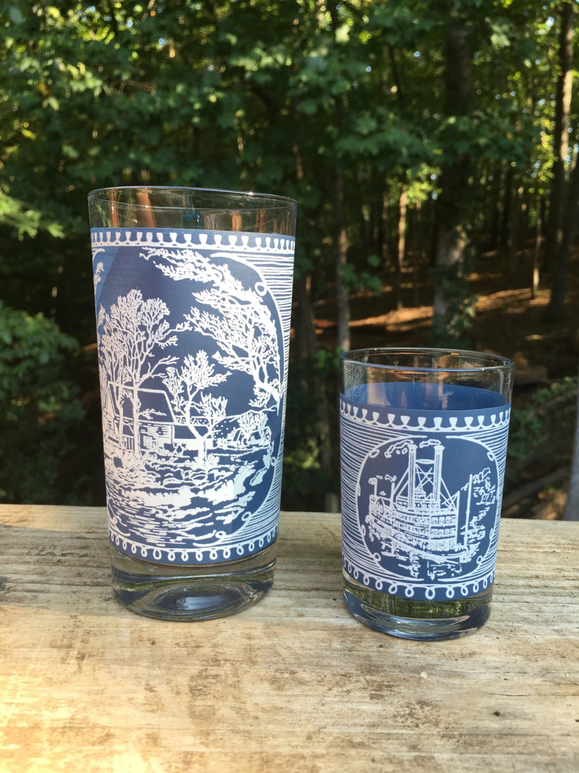 Currier And Ives Glasses