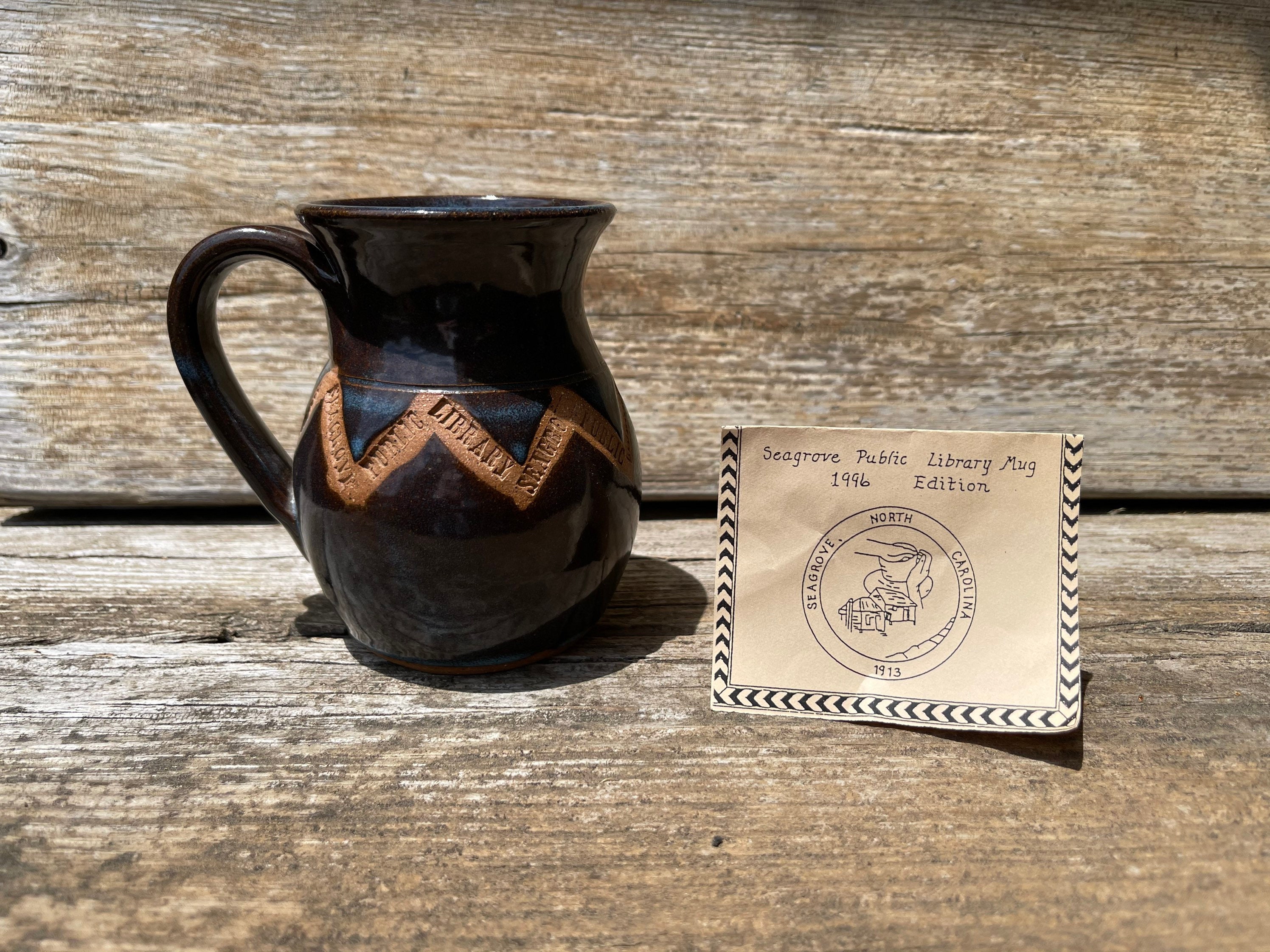 Raven Pottery Seagrove Library Commemorative Mug 1996 - Etsy Finland