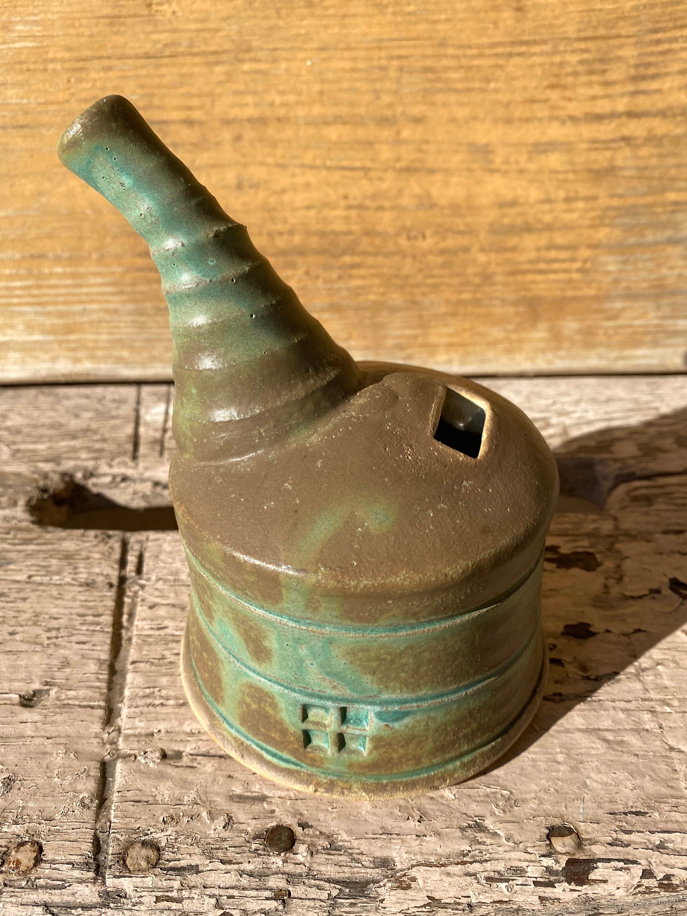 Studio Pottery Soy Sauce Decanter Bottle David Vincent Etsy