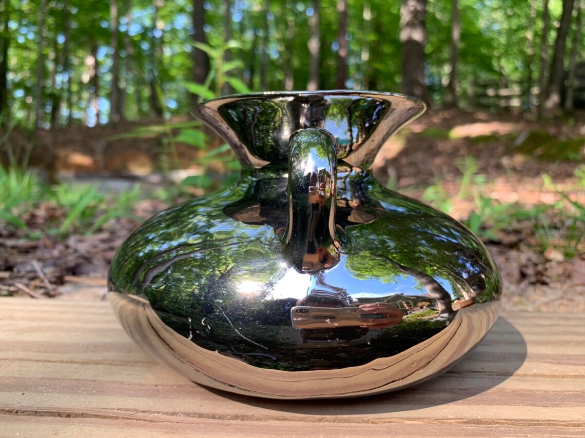 Stunning Ohio Pottery Platinum Glazed Meric Art Studios Etsy