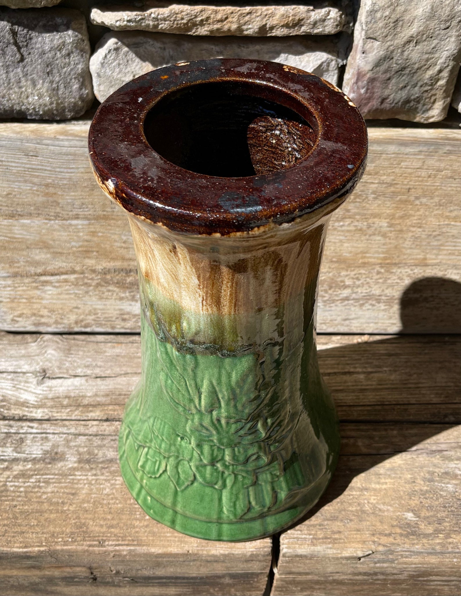 Robinson Ransbottom Pottery Co Jardinière Pedestal Green Blend | Etsy