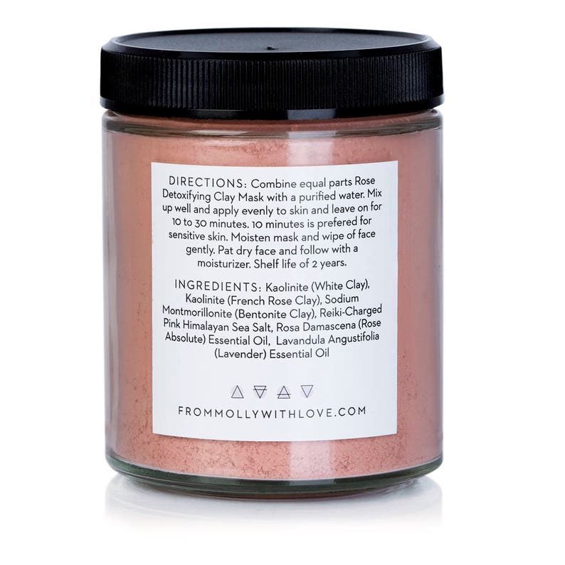 Wild Rose Clay Mask From Molly With Love Pink Face Mask Mud Mask image 2