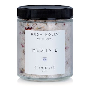 Meditate Badesalze - Von Molly With Love | Aromatherapie Bad | Bad einweichen