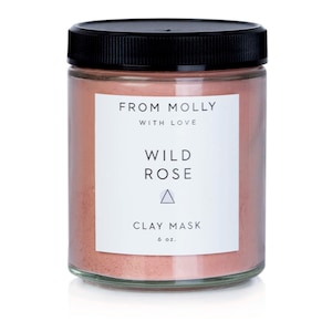 Wild Rose Clay Mask From Molly With Love Pink Face Mask Mud Mask image 1