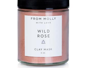 Wild Rose Clay Mask | Face Mask | Bentonite Clay Mask | Detox Mask | Mud Mask | Pink Clay Mask | Acne Mask | Facial Mask | Oily Skin