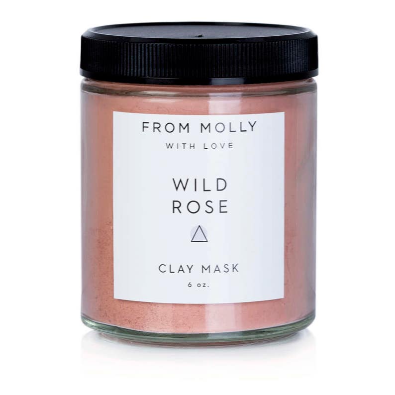 Wild Rose Clay Mask From Molly With Love Pink Face Mask Mud Mask image 1