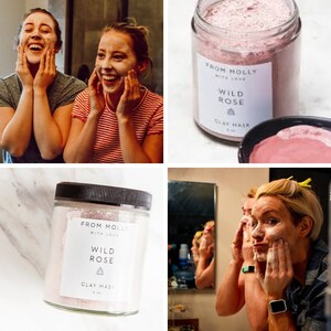 Wild Rose Clay Mask From Molly With Love Pink Face Mask Mud Mask image 6