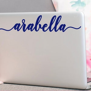 Personalized Laptop Name Sticker, Custom Vinyl Decal for Computer, Chromebook or Tablet