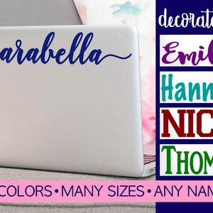 Laptop Stickers | Laptop Decal | Computer Decal | Name Laptop Decal | Laptop Decal Name | Name Decal for Laptop | Tablet Decal LPLN0A