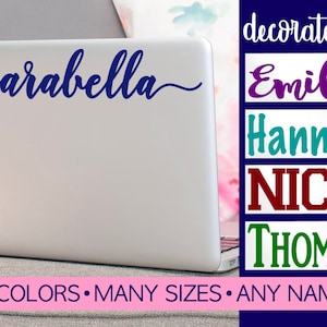 Laptop Stickers | Laptop Decal | Computer Decal | Name Laptop Decal | Laptop Decal Name | Name Decal for Laptop | Tablet Decal LPLN0A