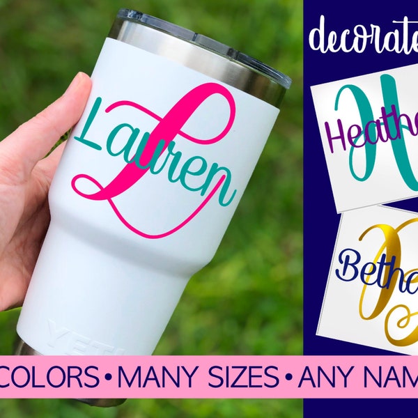 Yeti Decal for Women with Name 5LN1Y