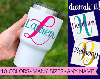Yeti Decal for Women with Name 5LN1Y